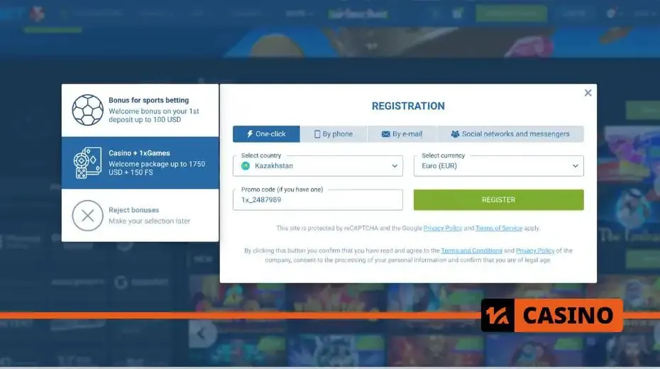 1xbet registration process for instant access to sports betting and casino features 