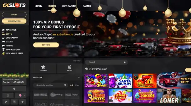1xslots site offering access to slots, table games, and promotional features