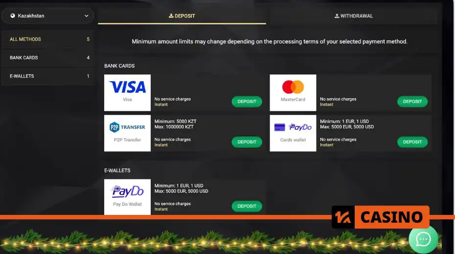 1xslots payments with secure methods for deposits and withdrawals, including e-wallets