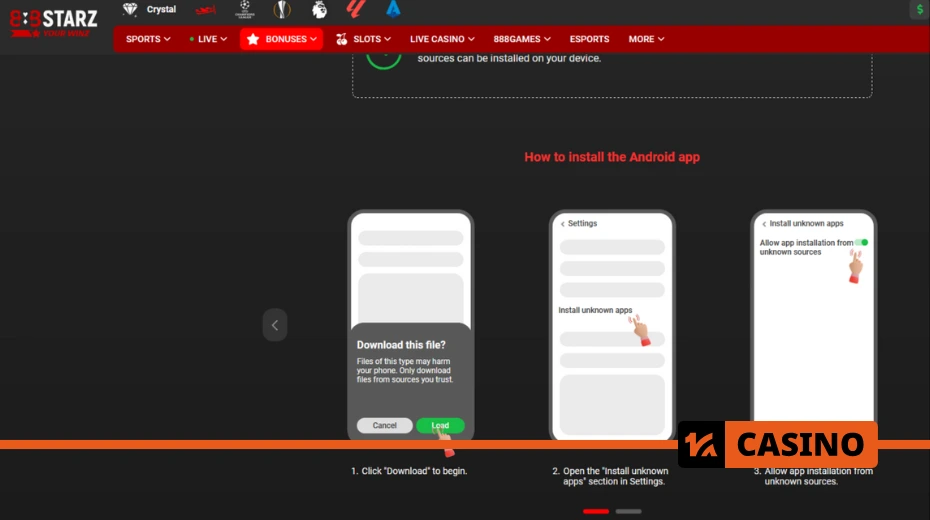 888starz promo code entry from a phone in the Android app or browser to receive the welcome bonus
