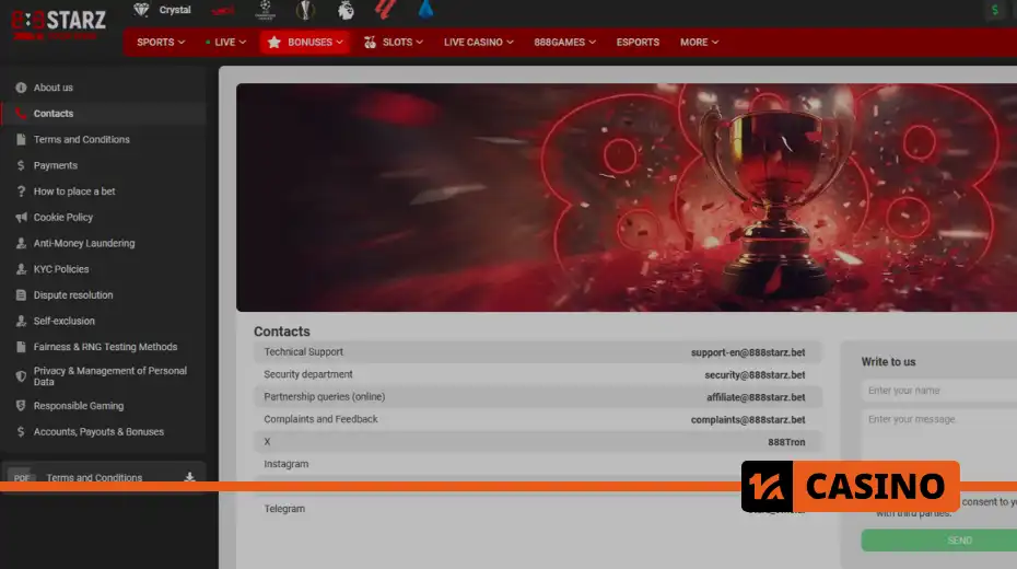 888starz support how to contact – live chat and contact form for reaching the support team