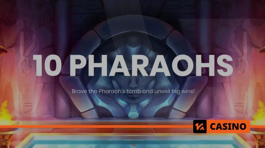Релизы слотов в апреле 2025: 10 Pharaohs от Push Gaming