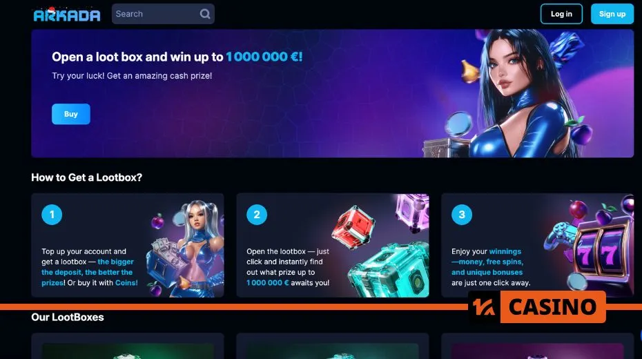 Arkada casino bonuses tailored to various deposit amounts and wagering levels