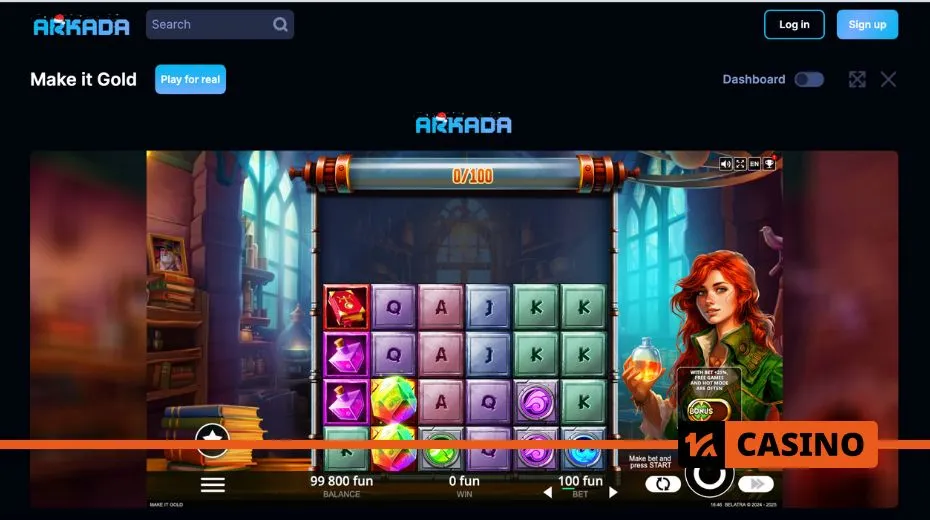 Arkada casino demo version for practicing games without making deposits