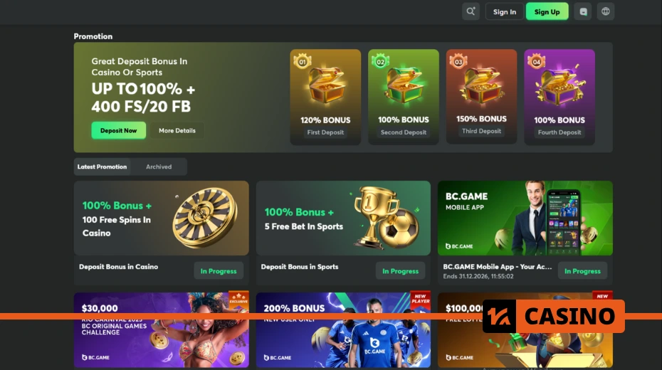 BC Game promo code offers valuable rewards such as bonus money, free spins, and free sports bets