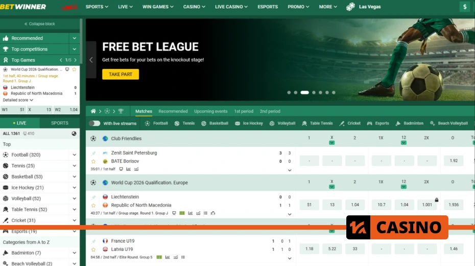 Betwinner promo code today allows you to receive an increased bonus on your first deposit