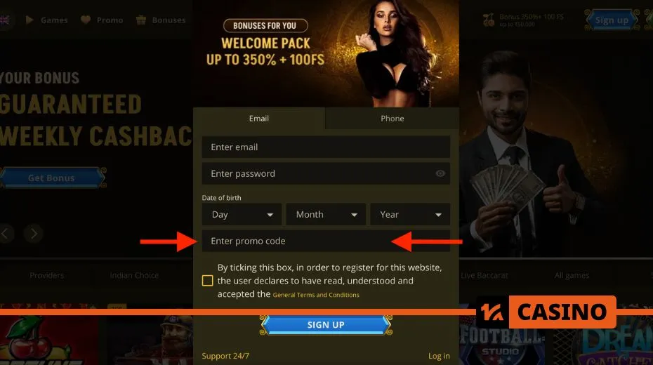Bollywood Casino registration process with step-by-step account creation and verification