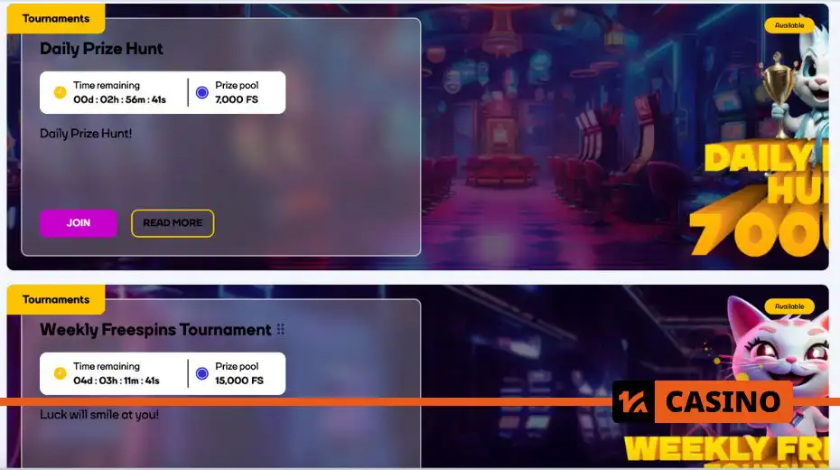 Cat Casino bonuses - welcome packages, free spins, and exclusive promotions for players