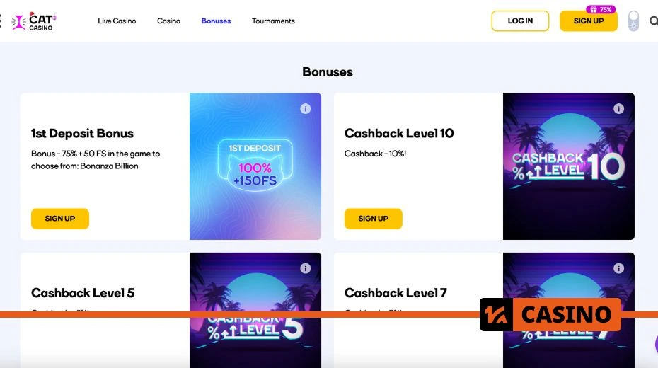 Cat casino promo code welcome bonuses offering extra funds for new players