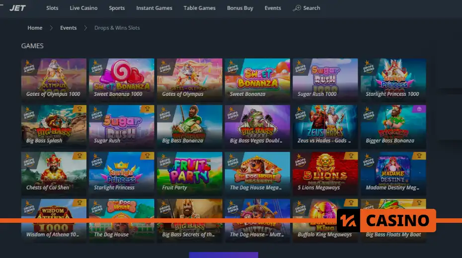 Drops & Wins Slots в Jet casino слоты от Pragmatic Play, в которых каждый спин может принести неожиданную награду