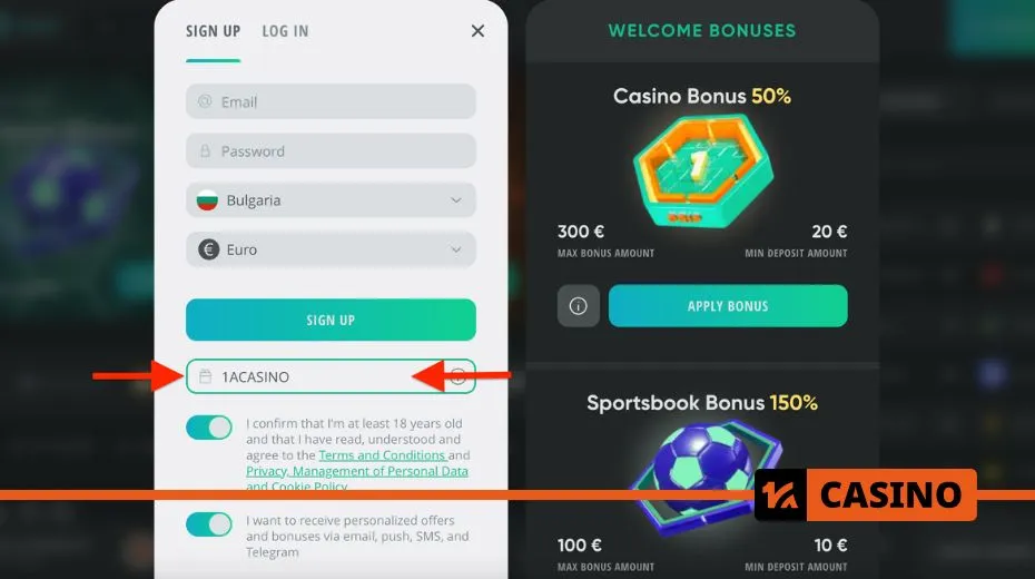 Drip Casino promo code registration process with step-by-step activation instructions