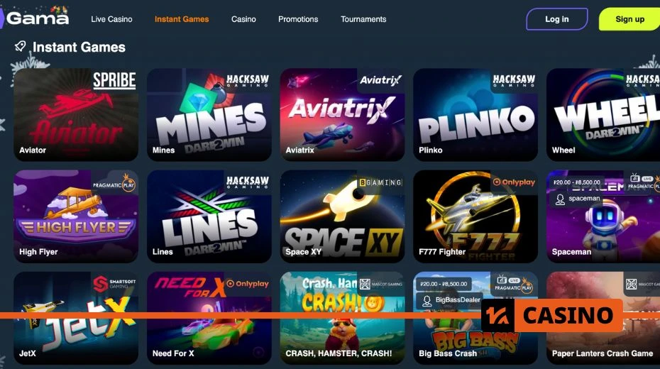 Gama Casino Crash games like Aviatrix, Aviator, Mines, JetX