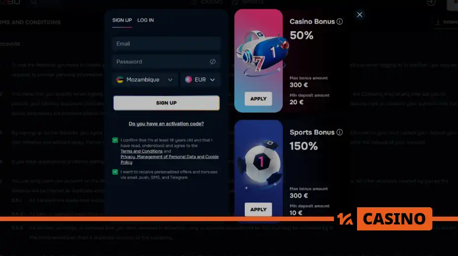 Gizbo casino регистрация как создать: пошагово о том, как завести аккаунт и не упустить промокод