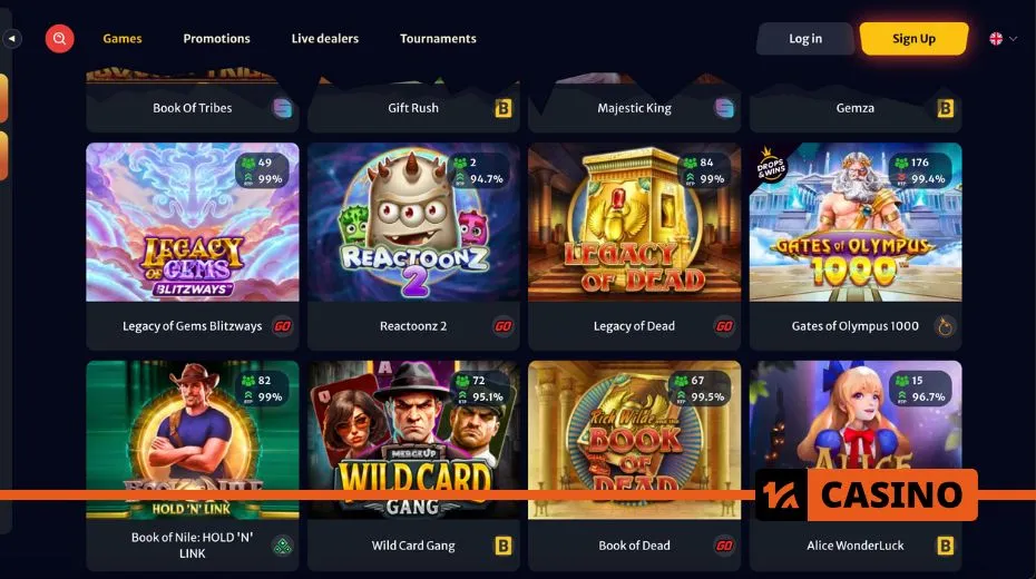 Hell Spin slots collection featuring classic reels, video slots, and progressive jackpots