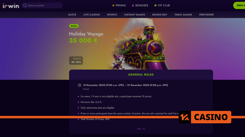 How to take part in the Holiday Voyage promotion at Irwin Casino How to take part in the Holiday Voyage promotion at Irwin Casino