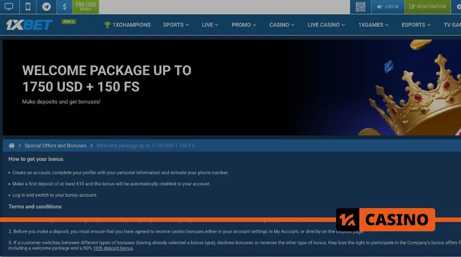 Как отыграть бонус в 1xBet, соблюдая минимальные коэффициенты и условия оборота для вывода средств