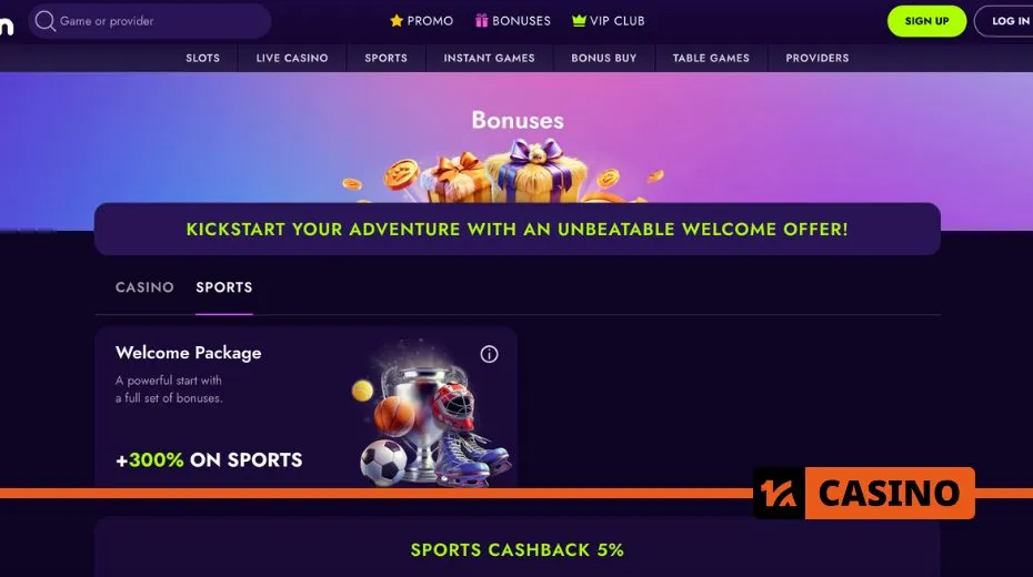 Irwin Casino promo code bonuses featuring cashback, reload offers, and extra spins