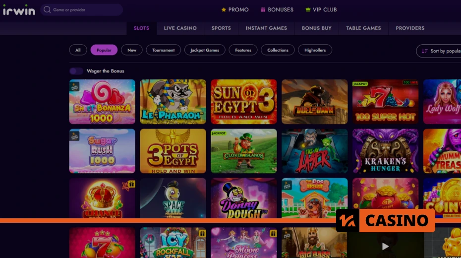Irwin casino top games – best slots with high volatility and free spins
