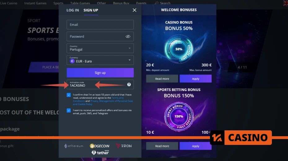 Jet casino promo code registration – Registering at Jet casino with a promo code provides access to additional rewards.