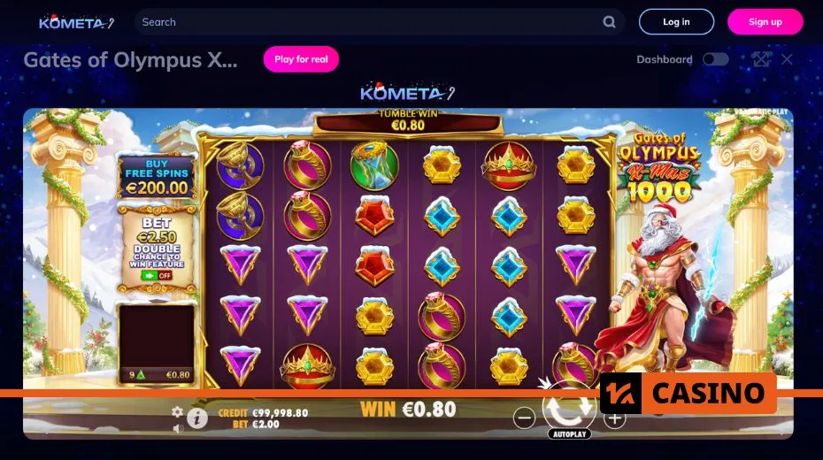 Kometa casino demo version for testing games without deposits