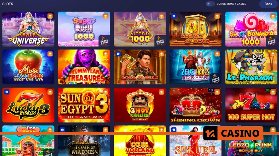 Legzo casino slot machines: popular slots, game categories, providers