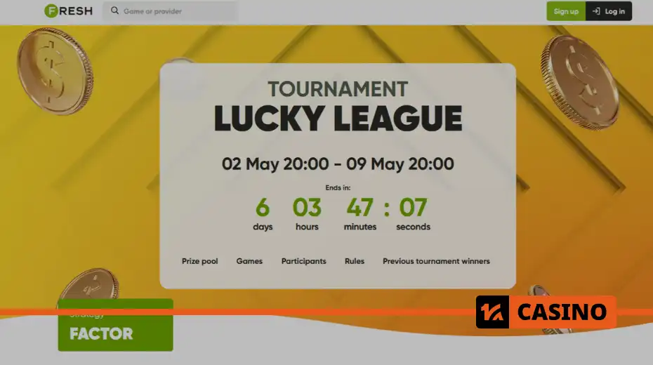 Participation terms – Lucky League Fresh casino tournament