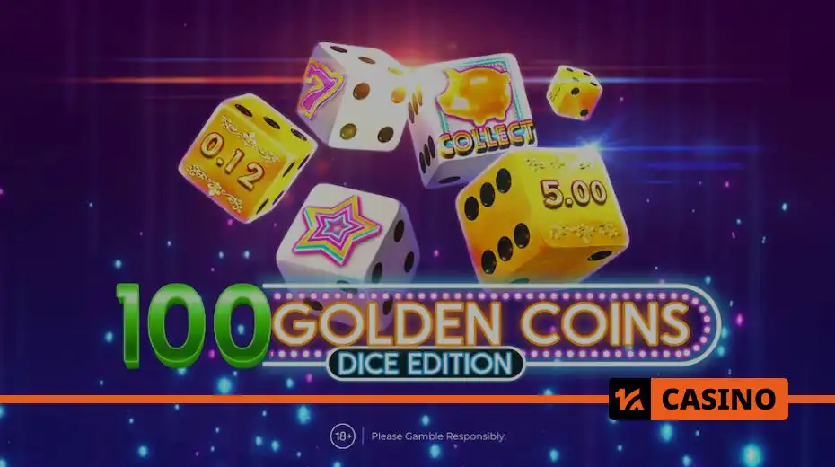 Релизы слотов марта: 100 Golden Coins Dice Edition by Amusnet