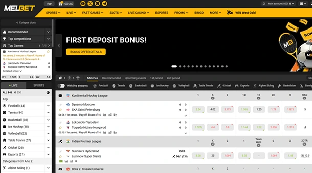 Melbet official website – a platform for betting, casino, and fast games with support for dozens of payment systems