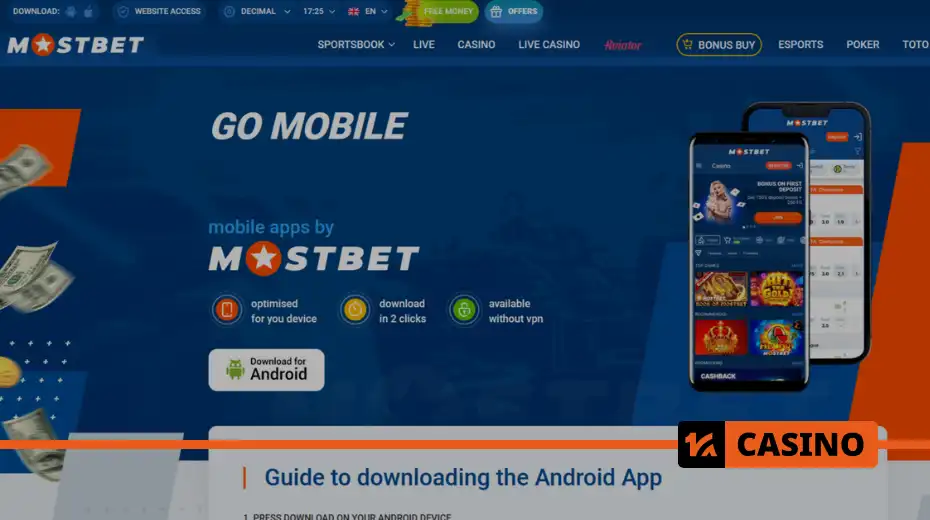 Mostbet apk download: latest version of the betting app