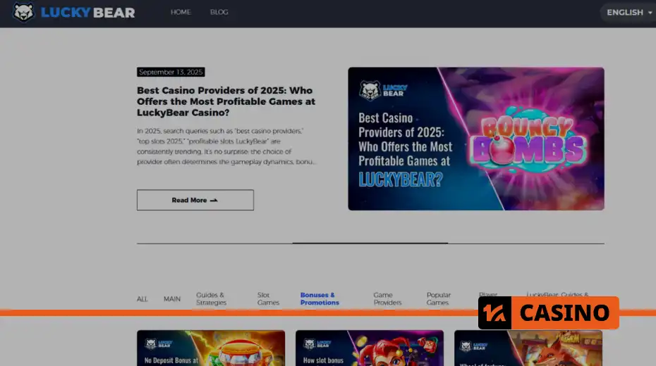 No deposit bonus in LuckyBear: how to participate