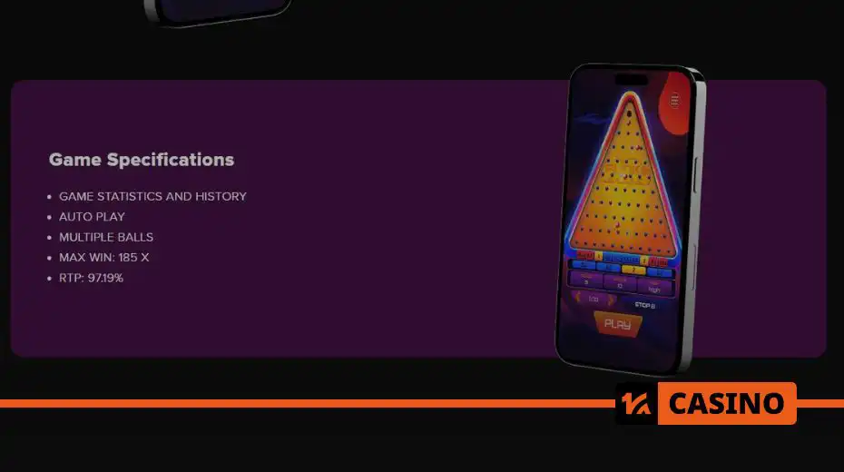 Plinko Drops от ESA Gaming: характеристики игры