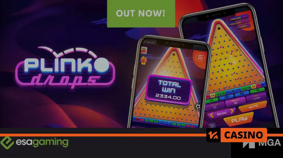 Plinko Drops by ESA Gaming - new Plinko slot