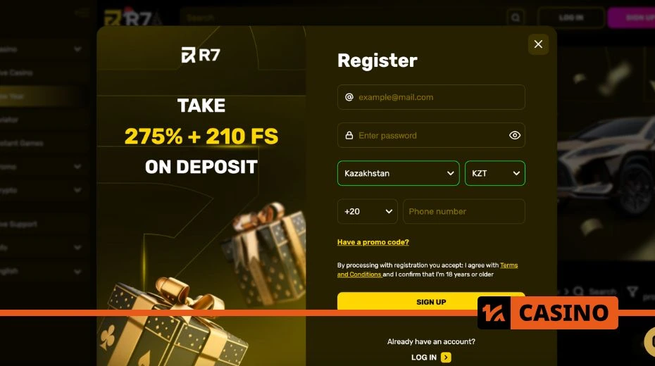 R7 casino registration to gain access to exclusive games and promotions