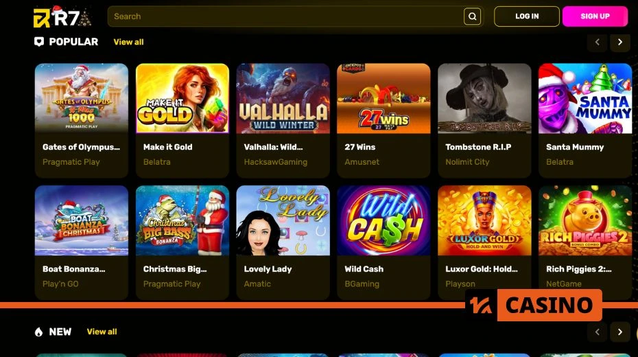 R7 casino slots providing a wide selection of games for various preferences