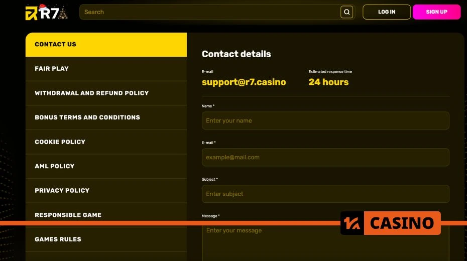 R7 casino support helping with account setup and gaming assistance