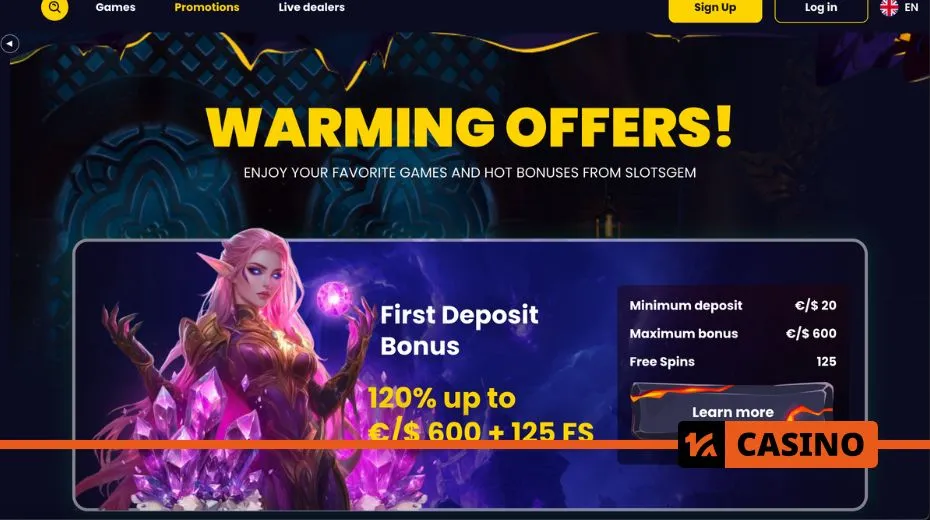 SlotsGem promo code what offer includes cashback, reload bonuses, and special promotions