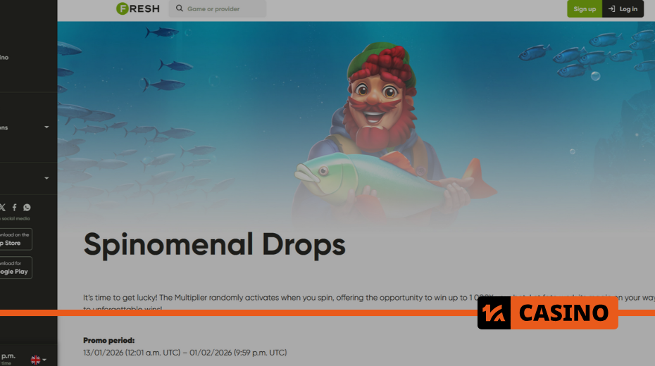 How to take part in Spinomenal Drops in Fresh casino