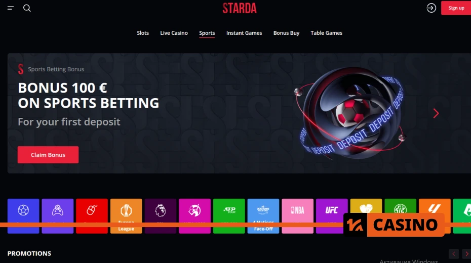 Starda casino official website review – A visual overview of the Starda casino official site, featuring slot machines, bonuses, and sports betting