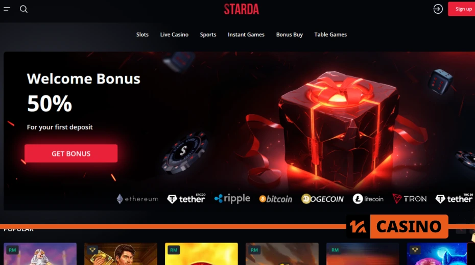Starda casino promo code casino site: official Starda casino website with a promo code entry field