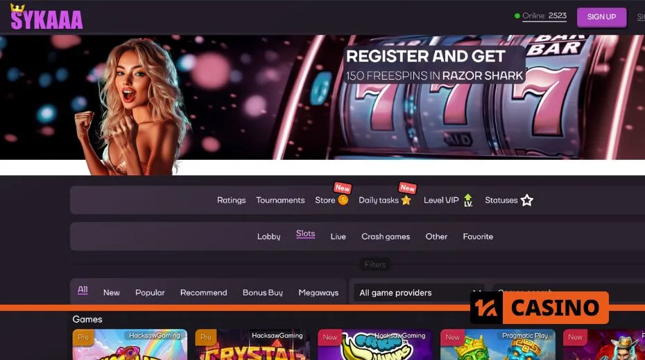 Sykaaa Casino promo code offers, including no deposit bonuses, match bonuses, and VIP rewards