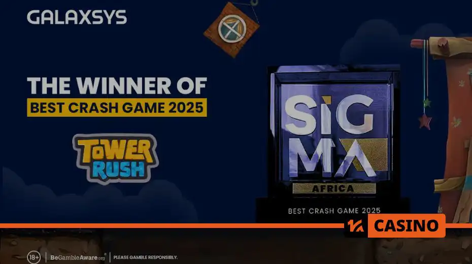 Tower Rush by Galaxsys Named Best Crash Game of 2025