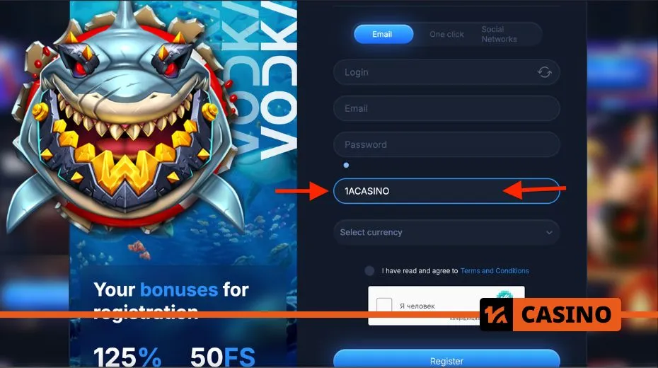Vodka Casino registration process with step-by-step account creation and verification
