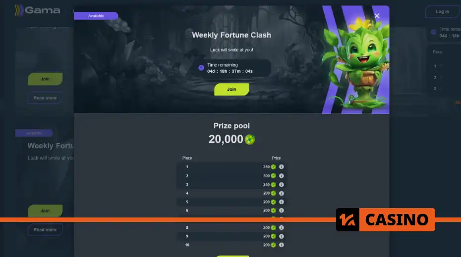 Weekly Fortune Clash at Gama casino how to become a participant