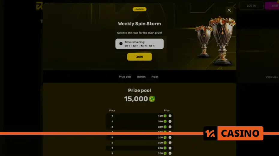 Weekly Spin Storm at R7 casino – bonuses
