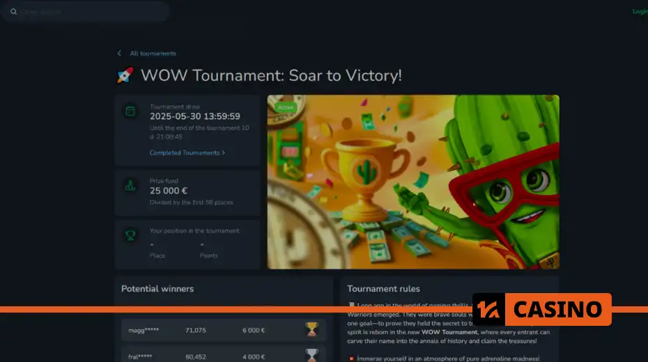 Wow tournament at cactus casino: list of participating pragmatic play slots